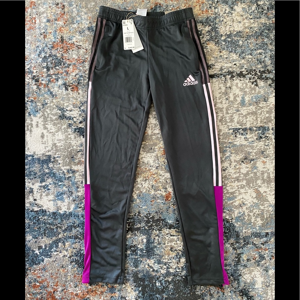 NWT Adidas tapered track pants